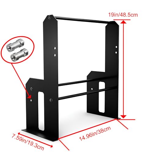 Harley Wall Mount Storage Rack, Black Metal Garage Detachables Storage, Wall Rack for Tour Pack Pak Trunk Luggage Racks, Fits for Harley Touring Electra Street Glide Road King