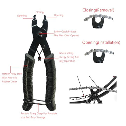 Bicycle Chain Breaker Removal Tool Kit for Road MTB Bike - color: Bike Chain Tool Kit