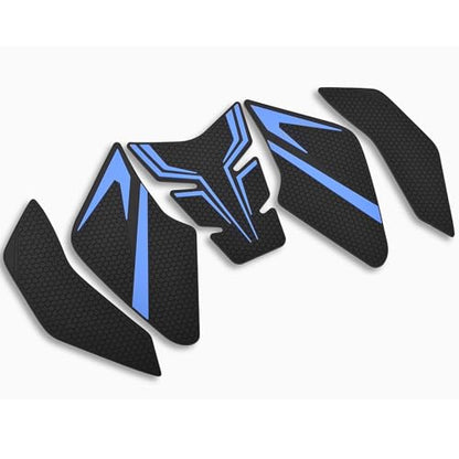 Motorcycle Tank Grip Protector Pads, Anti-Slip Honeycomb Design, Compatible with Suitable for Suzuki GSX-8S 2023- GSX-8R 2024- (blue) - color: blue