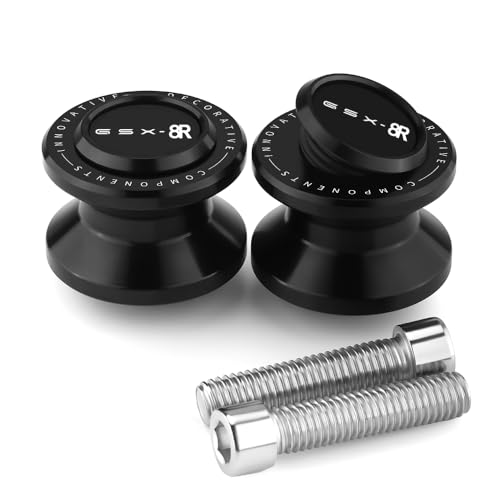 Motorcycle Swingarm Spools Slider Compatible With S.uzuki GSX-8R 2024 2025 | Swing Arm Stand Screws Bobbins GSX8R GSX 8R Accessories (black) - color: black