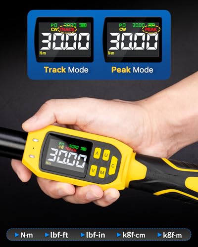 YIYEIE 1/4" Digital Torque Wrench Set | 13.5-265 in-lb | ±1% Accuracy | Deep-Reach Head | Smart Alert Multi | 12PC Bike Torque Wrench Digital for MTB/Motorcycle, with Sockets & Adapters - size: 12PCS, style: 1/4-Inch (13.5-265 in.lb)