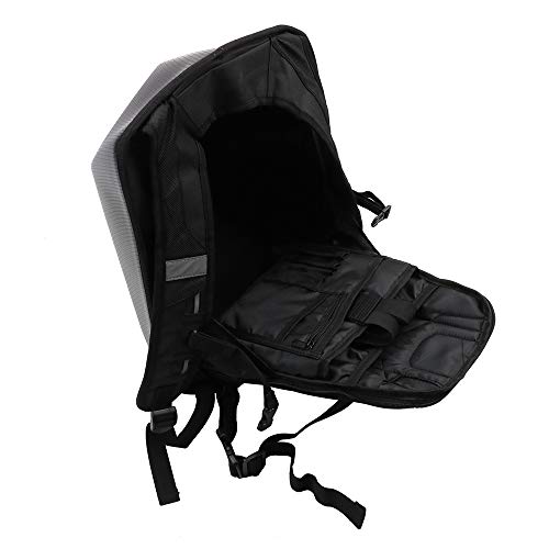 JFG RACING Motorcycle Backpack 30L,Universal Hard Shell Helmet Hardshell Riding Back Pack for Men Women - Imitation Carbon Fiber Black - color: Imitation Carbon Fiber-2