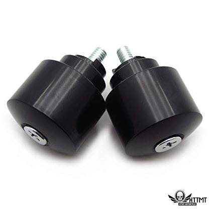 Bar Ends Black Compatible with 03-13 Hond CBR 600RR / 1987-2006 CBR 600 F1/F2/F3/F4/F4i - color: Black, size: Classic