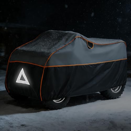Specialized Hail Protector ATV Cover, Multi-Layered ATV Hail Blankets Protector Cover with 5mm Thick High Density EVA Cushioning Foam Pad and Reflective Stripes, 96(L) x 48(W) x 50(H) in - size: ATV