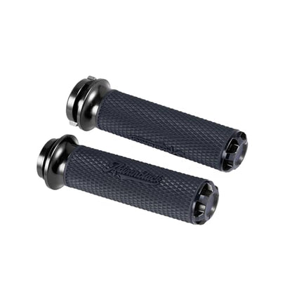 Advanblack AXION Performance Grips, Electronic Throttle Control Grips Compatible with Harley Touring Road Glide Street Glide, Softail - color: Black