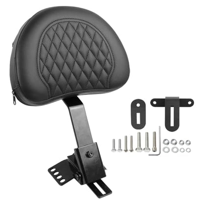 Motorcycle Adjustable Plug-in Driver Backrest Compatible with for Harley Touring Models Road King Street Glide Road Glide Electra Glide 1997-2024 Rider Backrest - size: C Style