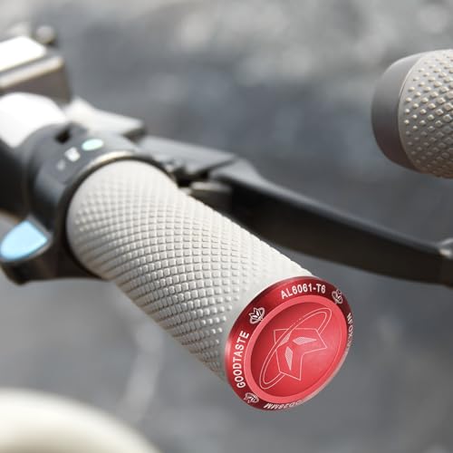 HARFINGTON Bar End Plugs Aluminum Handlebar End Caps Bike Plugs 0.57oz with Matching Rings for MTB Road BMX Fixed Gear Bike, Pink - color: Pink