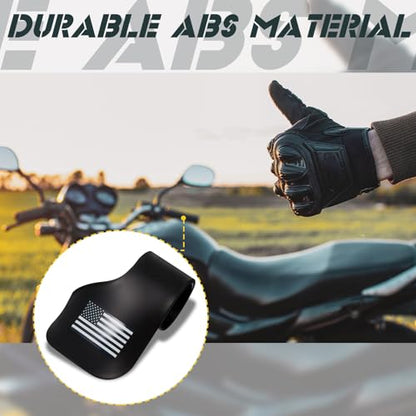 BBTO 2 Pcs Black Throttle Mounted Motorcycle Cruise Assist Wrist Hand Grips Handlebar, Motorcycle Throttle Mounted Assist Oil Control ABS, American Flag Decal, for Scooters, Electric Bike(Black) - color: Black