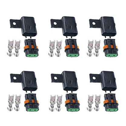 Waterproof Sealed ATO ATC Fuse Holder Assembly Splice Existing Wire Kit (Pack of 6)