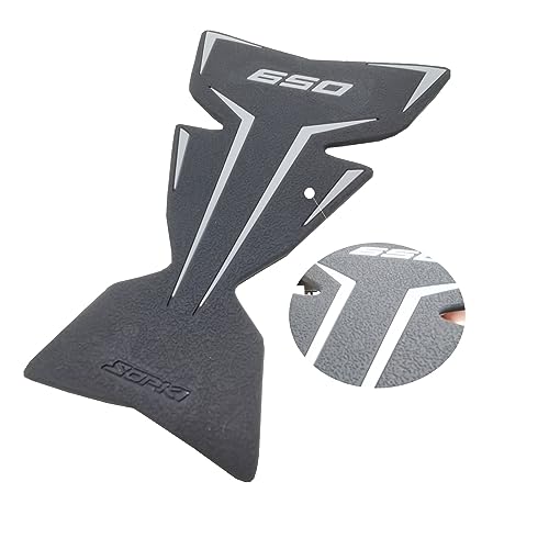 TZMAPU Motorcycle Fuel Tank Protector, Compatible with Kawasaki Ninja 650 Z650 Fuel Tank Pad Non-Slip Gas Tank Sticker Set Rubber Protection Pad (Black)