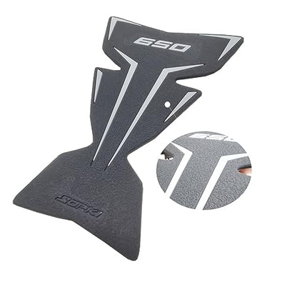 TZMAPU Motorcycle Fuel Tank Protector, Compatible with Kawasaki Ninja 650 Z650 Fuel Tank Pad Non-Slip Gas Tank Sticker Set Rubber Protection Pad (Black)