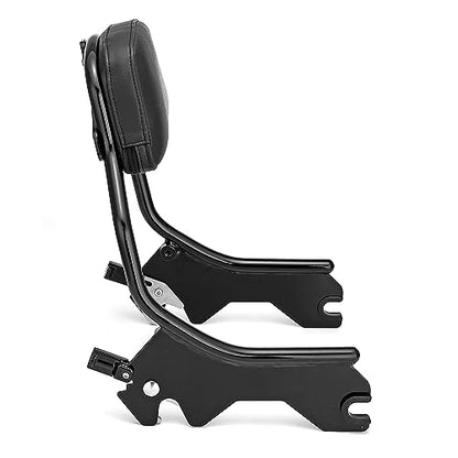Mofun Short Passenger Backrest Sissy Bar Compatible with Harley Softail Street Bob FXBB,Heritage Classic FLHC FLHCS,Deluxe FLDE,Softail Slim FLSL 2018-2025,Gloss Black