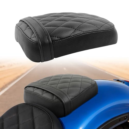 DREAMIZER Cool Gel Motorcycle Rear Passenger Seat Compatible with Honda Rebel 1100 CMX1100 CM1100 2021 2022 2023 2024 2025, Motorcycle Solo Seat Pillion Cushion Pad, Rhombic - style: Rear-Black-Rhombic