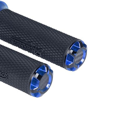 Advanblack AXION Performance Grips, Electronic Throttle Control Grips Compatible with Harley Touring Road Glide Street Glide, Softail - color: Blue
