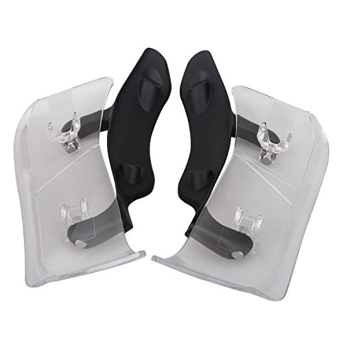 Clear Adjustable Side Wing Windshield Air Deflectors for Harley Road Glide 2015-2023 - color: Clear