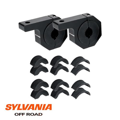 SYLVANIA Universal Bar Mount Bracket Clamp Kit for LED Lights and accesories, Fits Tubes Measuring 1", 1.5", 1.75" & 2" inch Diameter