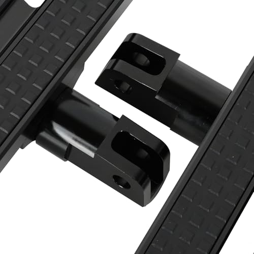 Motorcycle CNC Aluminum Rider Footboard, Adjustable Front Footrests Highway Pegs Compatible with Honda Gold Wing GL1800/Goldwing GL1800 F6B 2001-2024 Black - color: Black