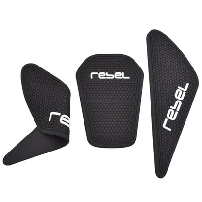 Motorcycle Fuel Gas Tank Stickers Compatible for Ho&nda Rebel CMX 250 300 500 2017-2024 Tank Grip Side Decals Anti Slip Tank Pads (A Style) - color: A Style