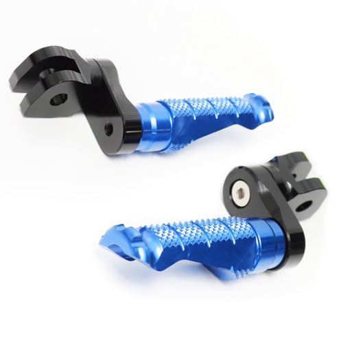MCMOTOPARTS R-FIGHT Blue Front Footpegs 25mm Lowering Foot Pegs Compatible with ER-6F 2006-2008 06 07 08 - color: Blue, size: 1 inch Extension (25mm)