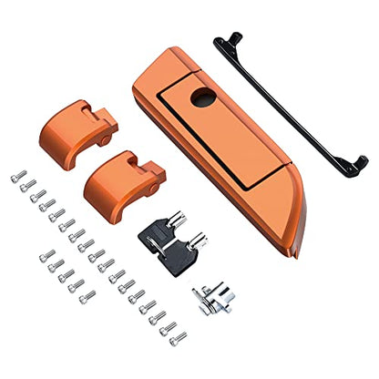 Moto Onfire Amber Whiskey Harley Tour Pack Latches Hinges Fit for AB Harley/Davidson Touring Razor Chopped King Tour Pak - color: Amber Whiskey