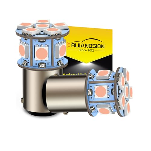 Ruiandsion 2pcs 6V 1157 BAY15D LED Bulbs 5050 12SMD Pink LED Light Bulbs for Back Up Reverse Lights Brake Lights Tail Lights - color: Pink, size: 1157/BAY15D
