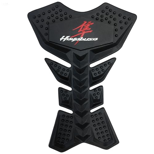 Motorcycle Gas Fuel Tank Pad Protector Anti-Slip Rubber Guard Compatible With Suzuki GSXR1300 Hayabusa Red