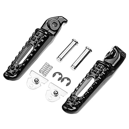 Rear Foot Pegs Footrests Pedal for Honda 2003-2023 CBR 600RR, 2004-2016 CBR1000RR (Rear-Black) - color: Rear-Black