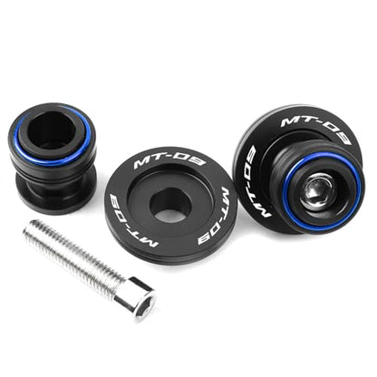 Fit For YAMAHA MT09 Tracer MT-09 SP FZ09 2014-2023 2024 MT09 2025 Motorcycle CNC 6MM Motorcycle Swingarm Spools Sliders Swing Arm Spools Screws (Blue) - color: Blue