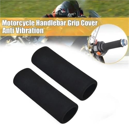 Non-Slip Handlebar Grip Covers Motorcycle Motorbike Handlebar Foam Hand Grips Sleeve for Moto Slip-on Anti Vibration Comfort Protective Sheath