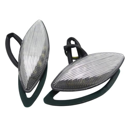 Motorcycle LED Turn Signal Light Indicator Lamp Amber Flush Mount Fit for Kawasaki ZX14 ZX14R ZX-14R 2006-2007 06 07(Smoke)
