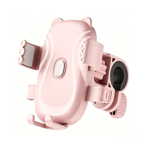 Bike Phone Holder,360° Rotation,Motorcycle Phone,Mount for 4.7-7.2" Devices,Universal Bicycle Phone,Mount for iPhone & Android on Scooter,Mountain Bike,Golf Cart (Pink) - color: Pink