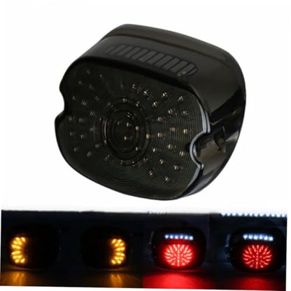 Luxshiny Multifunctional LED Motorcycle Tail Light Brake and Turn Signal Lamp High Brightness Low Energy Consumption Rear Stop Running Light for Sportster Dyna