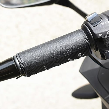 Motorcycle Heated Grips Cover, Universal 12V Handlebar Heater Heated Handlebar Grips Compatible with Harley Davidson, 5 Gear Adjustable Temperature, IP67 Waterproof, ATV Hand Heater Warmer - color: 12v