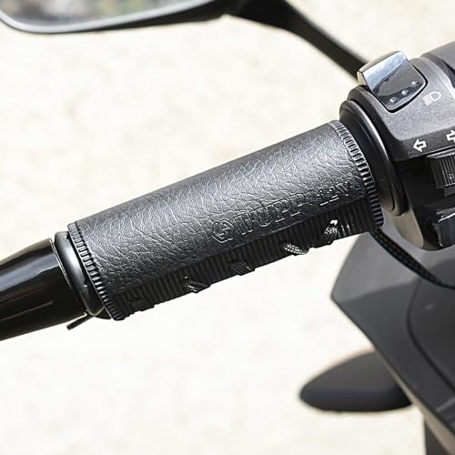 Motorcycle Heated Grips Cover, Universal 12V Handlebar Heater Heated Handlebar Grips Compatible with Harley Davidson, 5 Gear Adjustable Temperature, IP67 Waterproof, ATV Hand Heater Warmer - color: 12v