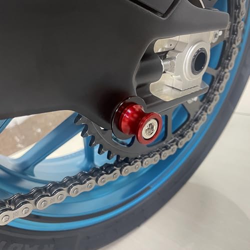 MFGZD For Honda Motorcycle Swingarm Spools Slider, CNC 8MM Swingarm Spools Sliders Stand For CBR1000RR CBR600RR CBR500RR CBR400RR CBR250RR CBR900RR CBR650R CBR250RR and Other Models - size: CBR Red