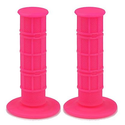 HIAORS Soft Rubber Handle Grips Compatible with Chinese Pit Dirt Motor Trail Bike Motorcycle 50cc 70cc 90cc 110cc 125cc 150cc CRF50 XR50 SSR YCF IMR Atomik Thumpstar BSE Apollo Kayo Stomp Parts Pink - color: Pink
