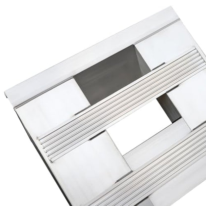 2pcs 6800lbs 6 ft x 15" Aluminum Trailer Ramps with Top Hook Attaching End & Crossbar Anti-Slip Truck Car Auto Ramp Universal Loading Ramps for Motorcycle, ATV, Bike, Lawn Mower - size: 15”W x 72”L