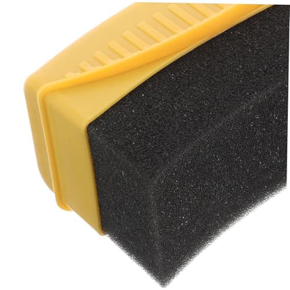 Cabilock Curved Sponge Brush for Tire Detailing Car Wax Applicator Pad Lid for Car Motorcycle Detailing Automotive Cleaning Tool