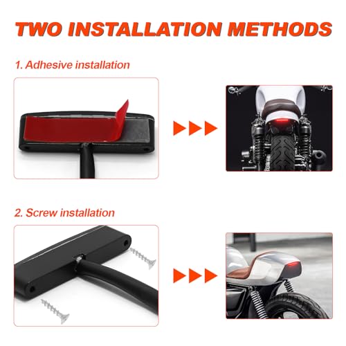 Motorcycle Tail Light Strip mini Brake light Red Running license Plate Light 12V With Bobber Chopper ATV Dirt Bike
