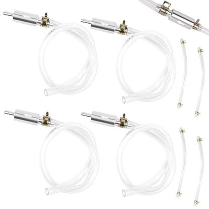 4-Pack Brake Bleeder Hose, Universal One-Way Valve Brake Bleeder Hose Kit – 6MM Air-Free Hydraulic Fluid Bleeding Tool for Hydraulic System Bleeding for Car Motorcyle Clutch