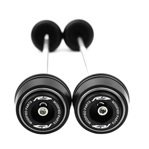 Compatible with YZFR7 R7 YZF R7 YZF-R7 2021 2022 2023 2024 2025 2026 Motorcycle Front & Rear Wheel Fork Axle Sliders Crash Protectors Accessories (Grey) - color: Grey