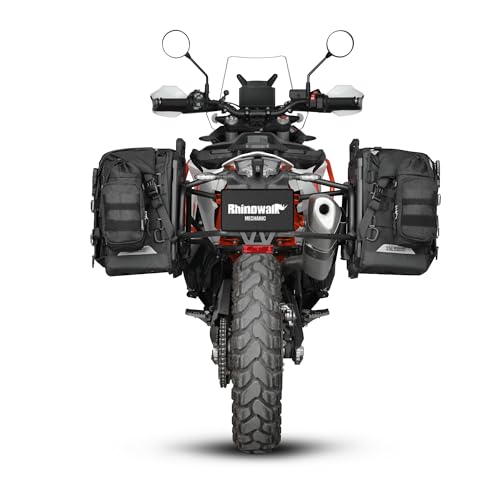 Rhinowalk Motorcycle Water Bottle Holder Bag Tactical Pouch with Drawstring Molle Insulated Bottle Bag Cool Powersports