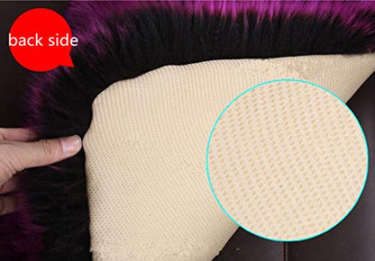 Sheepskin Car Front Seat Cover Pad 18x18inch Long Wool Seat Cushion Winter Warm Universal Fit Auto, SUV, Truck, Dinner Chair Office Chair Front Brown - color: Chocolate, size: 18x18 Inch (Pack of 1)