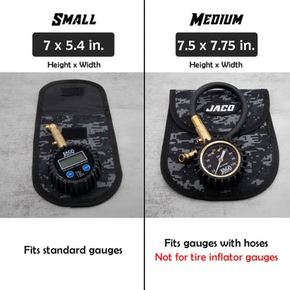 JACO Utility Tool Pouch | Multi-Purpose Storage Pouch for Tire Gauges, Tools, & Accessories (Digital Camo) - size: Medium (Pack of 2)