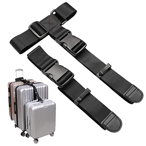 Vigorport Luggage Connector Straps, Add a Bag Suitcase Strap Belt, Luggage Clip Link, Multi Adjustable 1.5" W Travel Attachment Accessories for Carry on Bag Stacker - 2 Pack - size: 1.5''W X-Large