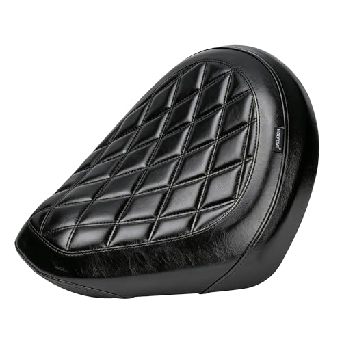 Motorcycle Rider Comfort Seat Fit for CMX1100 Rebel 1100 2021 2022 2023 2024 2025 2026, Leather Front Driver Saddle Solo Cushion Pad, Black w/Gray Stitching - color: Front - Black-B