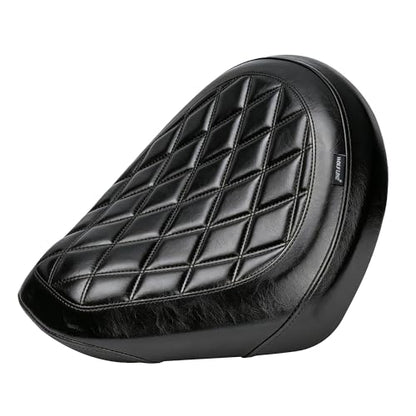 Motorcycle Rider Comfort Seat Fit for CMX1100 Rebel 1100 2021 2022 2023 2024 2025 2026, Leather Front Driver Saddle Solo Cushion Pad, Black w/Gray Stitching - color: Front - Black-B