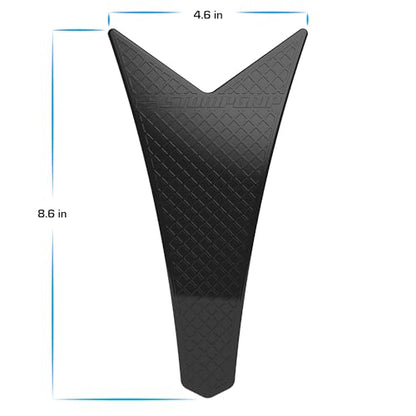 STOMPGRIP | Motorcycle Center Tank Pad Protector | Universal Fit | Chevron | Waffle Black - color: Black