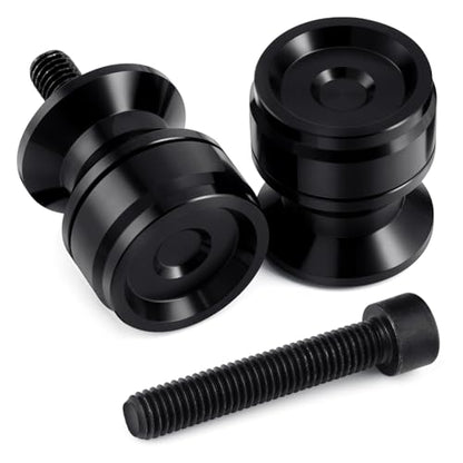 PBYMT 8MM Swingarm Spools Sliders Stand Universal M8 Black Compatible with CBR 600 F2 F3 F4 F4i CBR600RR CBR1000RR GSXR600 GSXR750 GSXR1000 GSXS750 SV650 ZX6R ZX10R Z650 Z900 Z1000 EX400 EX650 Daytona - size: 8MM