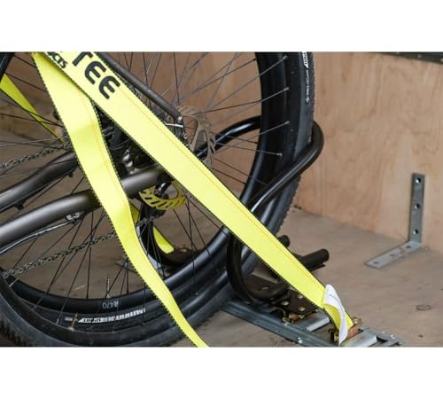 Mytee Products 7" Motorcycle Wheel Chock Steel for E-Track/X-Track System Fits Motorcycle Front Tires up to 7” Wide (Not Ideal for Scooters, or Kids’ Bikes)- Black - size: 1 - Pack